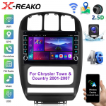 Android Auto Chrysler Voyager RG RS Town Country RS 2001 - 2007 Carplay Stereo Vaizdo grotuvas Multimedijos Radijas GPS 4G 8 branduolių Navigacija 8 core 6GB+128GB