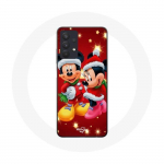 Coque Maniacase pour Samsung Galaxy A32 4G Mickey Mouse et Minnie Mouse le jour de No&euml;l juoda