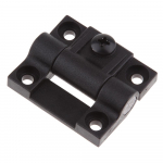 Plastikinio padėties valdymo vyrio keitimas Southco E6-10-501-20 reguliuojamo sukimo momento vyris Bla 42x36x5mm įleidžiamos skylės juodos juoda