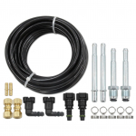 Kuro žarnos remonto komplektai 38 col. (10 mm) Nailoninė automobilių degalų žarna su 90 laipsnių 38 col. ir tiesia 38 col. juoda