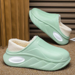 Mada Žieminiai Vyri&scaron;ki &Scaron;lepetės platforma Mink&scaron;ti Medvilniniai Batai &Scaron;ilti Apgaubiantys Kulnai Lauko &Scaron;ilti Batai Namų Miegamojo Pliu&scaron;inės &Scaron;iltos &Scaron;lepetės 40-41 žalia