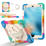 360 laipsnių visapusi&scaron;ka apsauga! Daugiafunkcis plan&scaron;etinio kompiuterio dėklas, skirtas &bdquo;Apple iPad 9.7&ldquo; (2017 m), A1822, A1823 / iPad 9.7 (2018 m), A1893, A1954 iPad 9.7 (2017) įvairiaspalvis