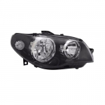 Priekinis žibintas De&scaron;inė pusė Juodas rėmas Fiat Albea Palio 2005 po OEM 51773143 51773144