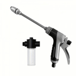 Auk&scaron;to slėgio automobilio plovimo vandens pistoletas su muilo dozatoriumi - tinka RV, sodui ir transporto priemonei - reguliuojamas antgalis, transporto priemonės valymo įrankis. 1 set