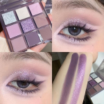 9 spalvų akių &scaron;e&scaron;ėlių paletė, dūmai violetinė pilka akių &scaron;e&scaron;ėlių makiažas perlamutriniai akių &scaron;e&scaron;ėliai matinio užbaigimo akių &scaron;e&scaron;ėlių kosmetika moterims violetinė