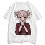 Vyri&scaron;ki Senpai Anime Girl Nerdy Modal White Print mar&scaron;kinėliai Moteri&scaron;ki Manga Streetwear mar&scaron;kinėliai XL