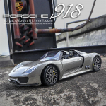 1:24 Porsche 918 lydinio sportinio automobilio modelis lieto metalo lenktyninio automobilio transporto priemonės modelio simuliacijos kolekcija dekoratyviniai papuo&scaron;alai vaiki&scaron;ki žaislai berniukų dovana