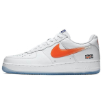 Kith x Nike Air Force 1 Low NYC namų unisex sportbačiai Balti Rush-Blue Brilliant-Orange CZ7928-100 36.5