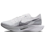 Nike ZoomX VaporFly Next% 3 Balti Dalelių Pilki Vyri&scaron;ki Sportbačiai Metaliniai Sidabriniai Tamsiai Dūminiai Pilki DV4129-100 44.5