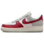 Nike Air Force 1 07 LV8 Gym Red Toe vyri&scaron;ki sportbačiai Light Iron Ore Pale Ivory Phantom HJ9094-012 43