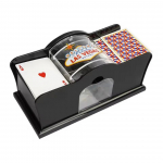 Rankinis pokerio kortų mai&scaron;ytuvas Mai&scaron;ymo ma&scaron;ina Rankinis pokerio mai&scaron;ytuvas 2 kaladės kortų Mai&scaron;ymo ma&scaron;ina stalo žaidimui Pokeriui juoda