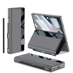 Samsung Z Fold6 Mobilus Telefonas Chitino Odos Laikiklis Sulankstomas Ekranas Apsauga nuo Kritimo Atlenkiamas Dėklas Odinis Dėklas Plėvelė Integruotas Ra&scaron;iklio Laikiklis SM-Fold6