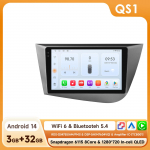 Hizpo Snapdragon 6115 I&scaron;manusis automobilio radijas Seat Leon MK2 2005-2012 m. I&scaron;maniosios sistemos Carplay GPS Navigacija Stereo Android Auto 2din BT 4G QS1 8Core 3G 32G
