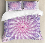Bohemi&scaron;kas 2/3 dalių Boho Mandala patalynės komplektas Viengulio Karalienės Karali&scaron;ko dydžio antklodė Antklodės užvalkalas ir pagalvės užvalkalas Mink&scaron;tūs patalai 70x133cm