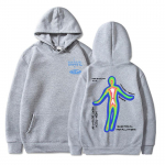 Skeleton Thermal Imaging Graphic Print Hoodie Men's Hip Hop Streetwear Vyrų Moterų Vilnos medvilniniai megztiniai Unisex madingi megztiniai 3XL
