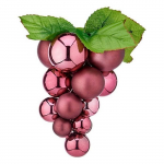 Boule de No&euml;l - Raisins - Plastique - Rose - 14 x 14 x 25 cm rožinė
