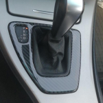 My good car For BMW 3 series E90 E92 e93 2005-2012 Carbon Fiber Gear Shift Control Panel Cover Sticker Trim gear lever frame LHD