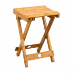 Sulankstomas bambukinis taburetė Žvejybos kėdė Kempingas Lauke Sulankstomas 28cmx28.5cmx46.5cm
