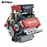 V8 variklio Technic konstravimo rinkinys 478 dalys Varomas mechaninis modelio automobilio rinkinys DIY projektas Kalėdų gimtadienio dovana vyrams 478pcs