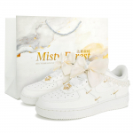 Nike Air Force 1 Pearl Promise Coverage Abrasion Resistant Coverage Trinties Resistant Low Top Sneakers Moteri&scaron;ki Riedlenčių Batai FV3654-111(Team598-) 36