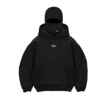 STREETRICH Dvigubas Gobtuvas Hoodies Balaclava Streetwear Hip Hop Mada Veido Kaukė Gobtuvinė Striukė Kailis Vyrams Moterims Ruduo Žiema Užtrauktukas Megztiniai M
