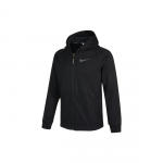 Nike Pro Therma-FIT vyri&scaron;kas džemperis su gobtuvu, užsegamas užtrauktuku, juodas DD2125-010 S