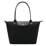 Longchamp Le Pliage Green 28 Ilgos rankenos Sulankstoma Ekologi&scaron;ka drobė su odos apdaila Rankinė Unisex Rankinė Juoda 2605919001 Shopping Bag Set(Basic Set+Shopping Bag)