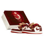 Jordan Air Jordan 1 Neslystantys, Atsparūs dilimui, Kvėpuojantys, Padidinantys auk&scaron;tį Žemi Klasikiniai Krep&scaron;inio Batai HF3188-102(TeamA-S-BOX) 38.5