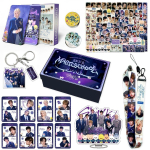 StrayKids karma Dovanų dėžutė Stovinti figūrėlė Lipdukas Mini kortelė Virvelės rinkinys Kalėdinė dovana DOIT 2024 Magic School