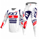 NAUJAS 2026 FXJ enduro motocross mar&scaron;kinėlių ir kelnių mx įrangos komplektas motociklininko drabužiai mtb carracing kostiumas Off Road įranga M - 32 balta