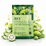 12 pakelių BSY Noni Juodų Plaukų Magija Plaukų dažymo &scaron;ampūno po 12 ml Kiekvienas Grynai Žolinis