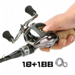 &bdquo;Baitcasting&ldquo; žvejybos ritė 18+1BB 6,3:1 sklandžiai vilkimo galia 8 kg kairėje de&scaron;inėje &bdquo;baitcaster&ldquo; ritėje Bass Fishing
