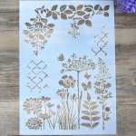&bdquo;Pasidaryk pats&ldquo; tortų amatų sluoksniavimo trafaretas &bdquo;Scrapbooking&ldquo; albumo dekoratyvinei sienų tapybai balta