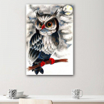 5D &bdquo;pasidaryk pats&ldquo; &bdquo;Broderies&ldquo; deimantai, pelėda, rankomis dažyti deimantiniai dovanų mozaikiniai deimantiniai paveikslai, pilnas siuvinėjimas 20X30