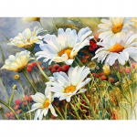 Pilnas apvalus gręžimas deimantinis siuvinėjimas geltona balta gėlė &bdquo;pasidaryk pats&ldquo; deimantinis dažymas kryžiaus dygsnio kalnų kri&scaron;tolas 20X30CM