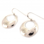 Les Tr&eacute;sors De Lily [D7208] - Boucles Argent 'M&eacute;lodie'