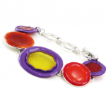 NOA [I9943] - Bracelet Cr&eacute;ateur 'Bora Bora' violet rouge įvairiaspalvis