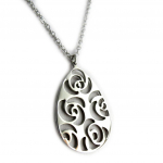 Altesse [L0377] - Sidabrinis 'Flora' plieno karoliai