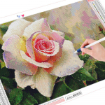 Pilnas gręžimo deimantinis dažymas 5D gėlės deimantinis siuvinėjimas I&scaron;pardavimas kryželiu namų dekoravimas 20X30CM