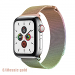 Skirta Apple laikrodžio apyrankei 44 mm 40 mm, skirta Iwatch Series 6 SE 5 4 3 42 mm 38 mm Milano kilpos apyrankės Metalinės nerūdijančio plieno laikrodžio apyrankės For 38MM and 40MM