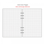 Planner A5 A6 A7 Darbų sąra&scaron;as Popieriaus pildymas Ne&scaron;iojamojo kompiuterio papildymas segtuvu vidinis puslapis Laisvas lapas vidinis puslapis A5-Grid