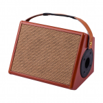 AC-25 25W ne&scaron;iojamas akustinės gitaros stiprintuvas, įkraunamas stiprintuvas, belaidis BT garsiakalbis, nepriklausomas aidėjimas ruda