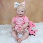 BZDOLL 3D dažų oda, 55 CM, mink&scaron;tas silikonas, atgimusi lėlė, gyva princesė, bamblys mergaitės žaislas Lisa Bebe suknelė Boneca Alive Dovana