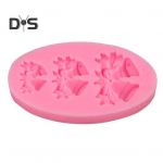 Lengvos varpelio formos, dekoruojančios unikalią daugkartinio naudojimo kepimo &scaron;okolado formą pilka