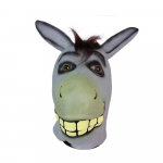 &Scaron;reko asilo latekso kaukė Helovino vakarėliui suaugusiems Naujovės Cosplay aksesuarai pilka