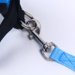 Ramidos Ling Chong naminių &scaron;unų vadeliai krūtinės dirželiai Mažas augintinis reguliuojamas S juoda
