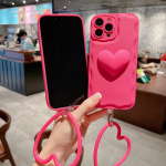3D Creative Love Heart banguoto kra&scaron;to garstyčių žalios spalvos telefono dėklas, skirtas iPhone 14 13 Pro Max 12 11 X Xs Xr 7 8 Plus apsauginis galinis dangtelis For iPhone 8