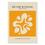 Henri Matisse'o koralų spalvingų lapų plakatai ir spaudiniai Abstrakčios drobės tapyba &Scaron;iaurės &scaron;alių sienų meno paveikslai, skirti svetainės dekoravimui 21cm&times;30cm NoFrame