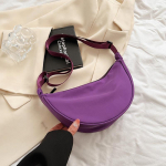 &bdquo;Yogodlns&ldquo; laisvalaikio nailoninis koldūnų krep&scaron;ys ant pečių Lengvas &bdquo;crossbody&ldquo; krep&scaron;ys, didelės talpos juosmens krep&scaron;ys, madinga pusmėnulio &bdquo;hobo&ldquo; krep&scaron;io sankaba 25*10*16cm