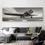 &Scaron;iaurės &scaron;alių drobės tapyba Juodai balta plok&scaron;tuma Plakatai ir spaudiniai Quadros Decorativos Paveikslėlis gyvenamojo kambario namų dekoravimui be rėmelio 70*170cm gray